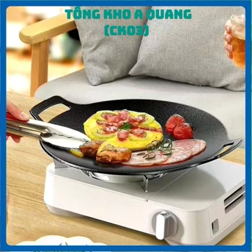 CHẢO GANG SIZE 34 , chảo đá nướng chảo chống dính size 34 cm chảo đá chống dính hàn quốc chao đa nướng chảo nướng đá