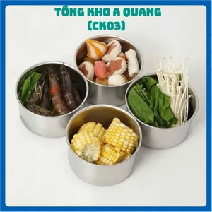 Hộp Đựng Thực Phẩm Tròn Inox 304 Không Gỉ Có Nắp Đậy Bảo Quản Thực Phẩm Tiện Lợi, HỘP ĐỰNG ĐỒ ĂN - HOPDUNGDOAN