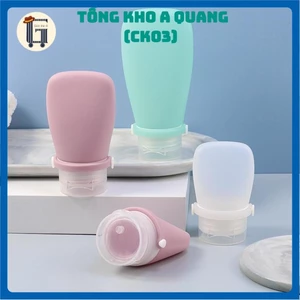 3 Chai Chiết Silicone, Chiết Mỹ Phẩm Du Lịch Đựng Dầu Gội, Dầu Xã, Lọ Sữa Tắm Tiện Lợi Tái Sử Dụng