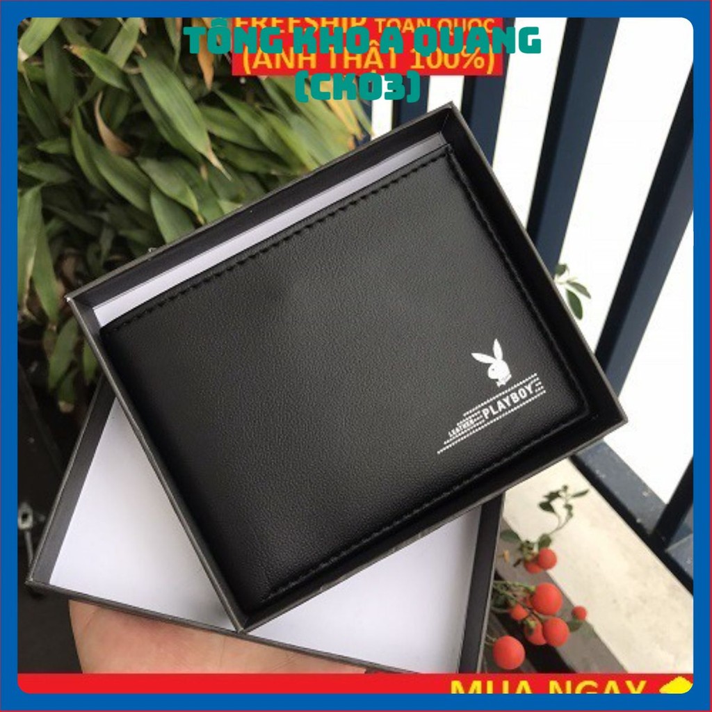 Ví nam Playboy da đẹp thời trang hàng hiệu cao cấp . Bóp ví nam da PU xịn phong cách trẻ nam tính nhập khẩu chính hãng