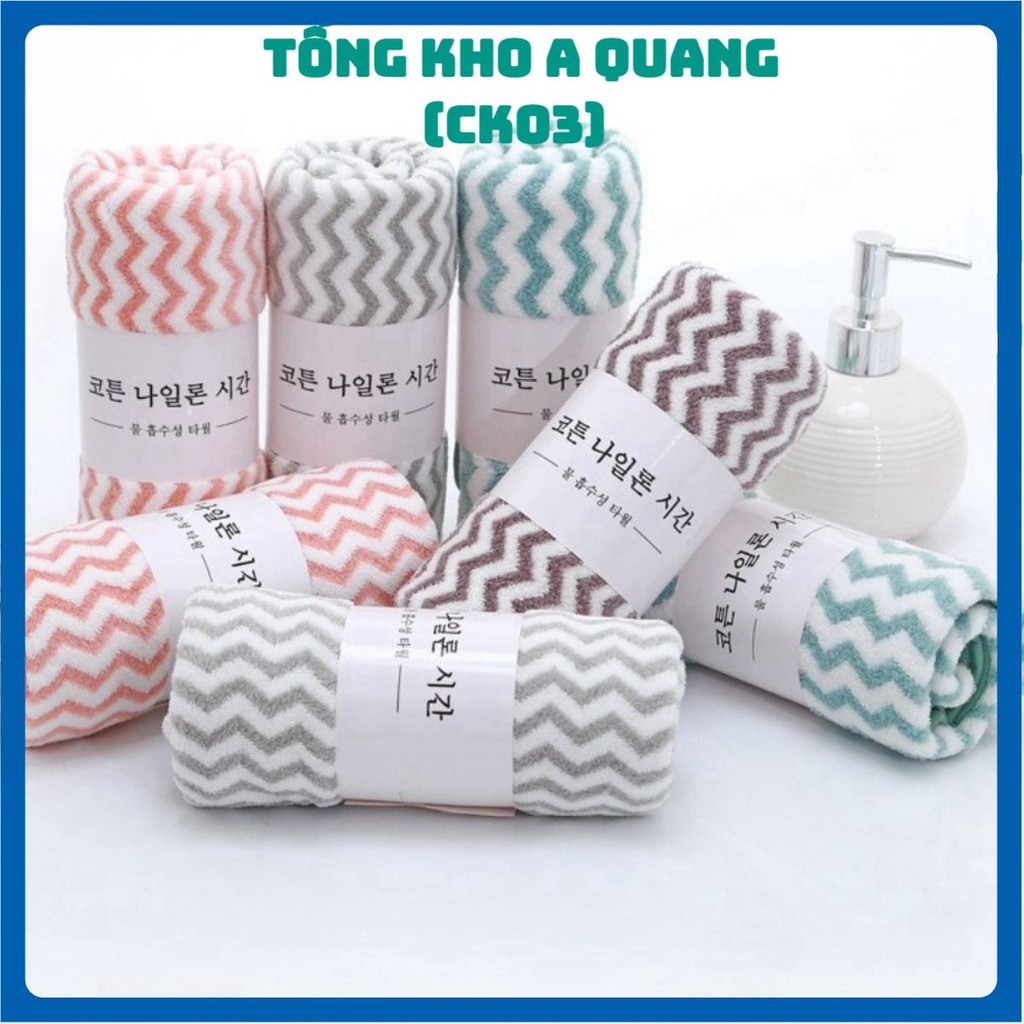 [COMBO 10]Khăn Tắm Gội, Khăn Mặt Cotton,  Khăn Mặt Lông Cừu Siêu Mềm 30x50cm - 3479