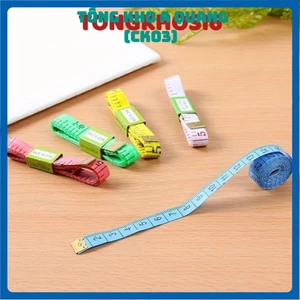 Thước Dây Đo 150cm Đầu Thép Đo Eo 3 Vòng Kiểm Tra Sức Khỏe