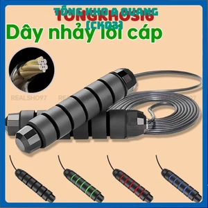 Dây Nhảy Thể Dục Giảm Cân Đốt Mỡ Bụng, Dẩy Nhẩy Thể Lực Lõi Thép Có Tạ Rèn Luyện Sức Khỏe Tại Nhà