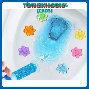 Gel khử mùi bồn cầu hình bông hoa toilet diệt khuẩn khử trùng bồn cầu nhiều màu