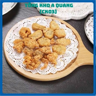 Set 140 Tờ Giấy Nến Lót Thấm Hút Dầu Mỡ Nồi Chiên Không Dầu, Lót Đĩa Dập Hoa Văn