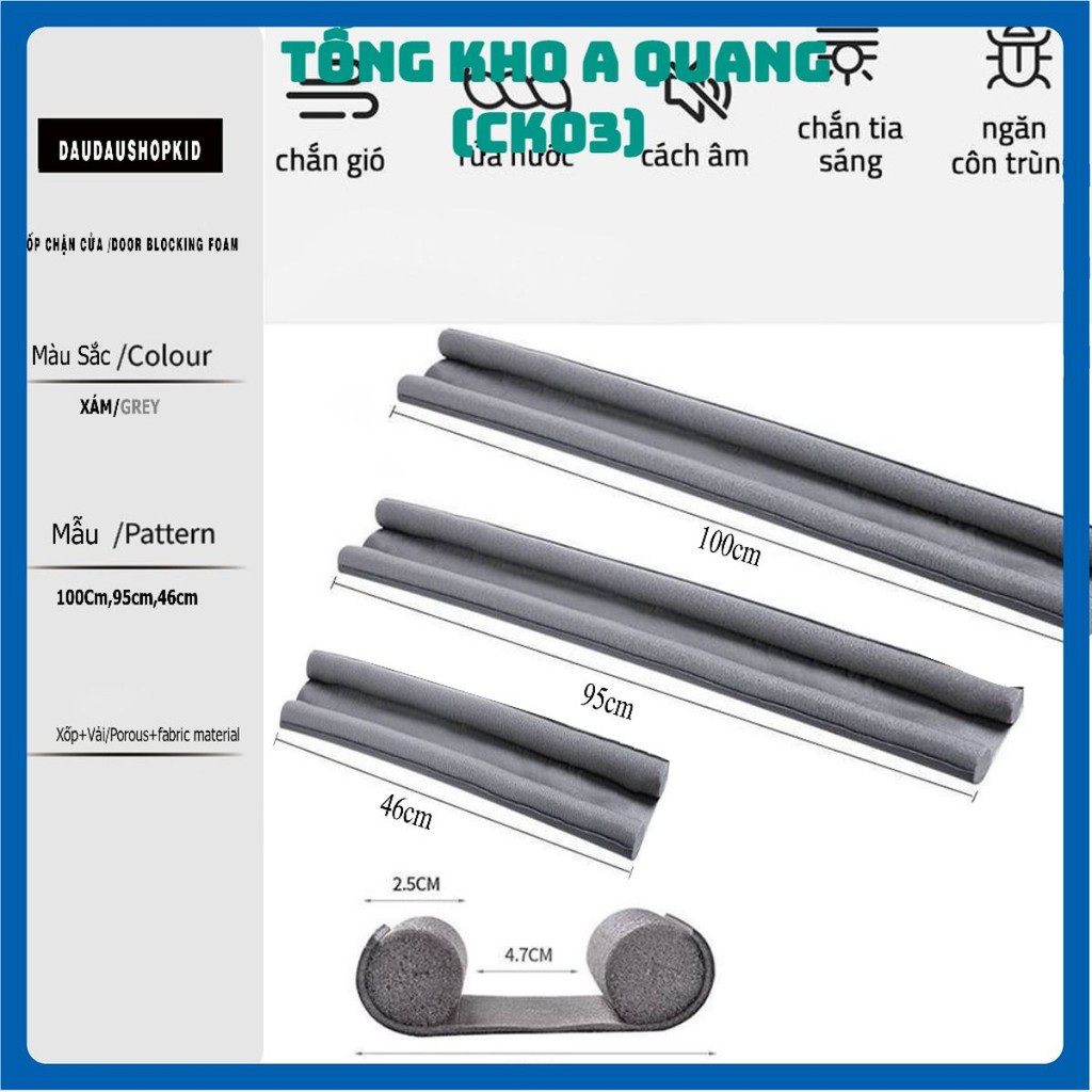 Thanh Nẹp Xốp Chặn Khe Cửa 100cm Đa Năng 🌸FREESHIP🌸  Chặn Đáy Khe Cửa, Chặn Con Trùng Tiết Kiệm Điện Năng