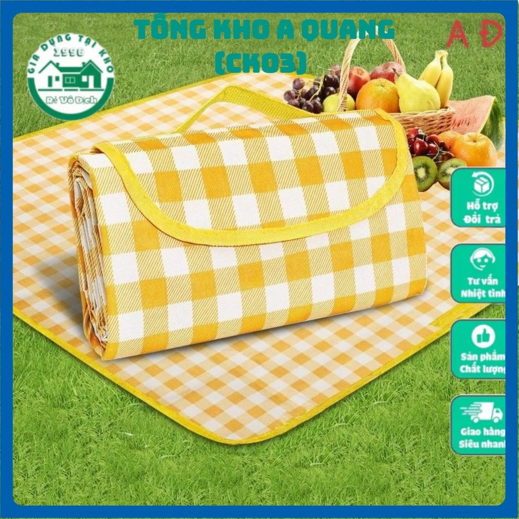 (1,5X2M) Thảm Dã Ngoại Picnic Hoạt Tiết, Thích Hợp Đi Du Lịch Đi Phượt Chụp Ảnh, Bạt Trải Cắm Trại Gấp Gọn Agnite 3596