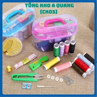 Hộp Kim Chỉ Đa Năng Loại 55 Món , Bộ Kim Chỉ May Vá Đa Năng , Bộ Kim Chỉ 55Món Dùng Trong May Vá Kèm Hộp Đựng Trong Suốt