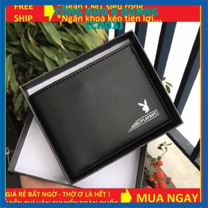 VÍ NAM PLAYBOY HÀNG HIỆU CHẤT DA ĐẸP THỜI TRANG CAO CẤP- Bóp Ví Da PU Xịn Nhiều Ngăn Đẳng Cấp Nam Tính, Ví Da Nhập Khẩu