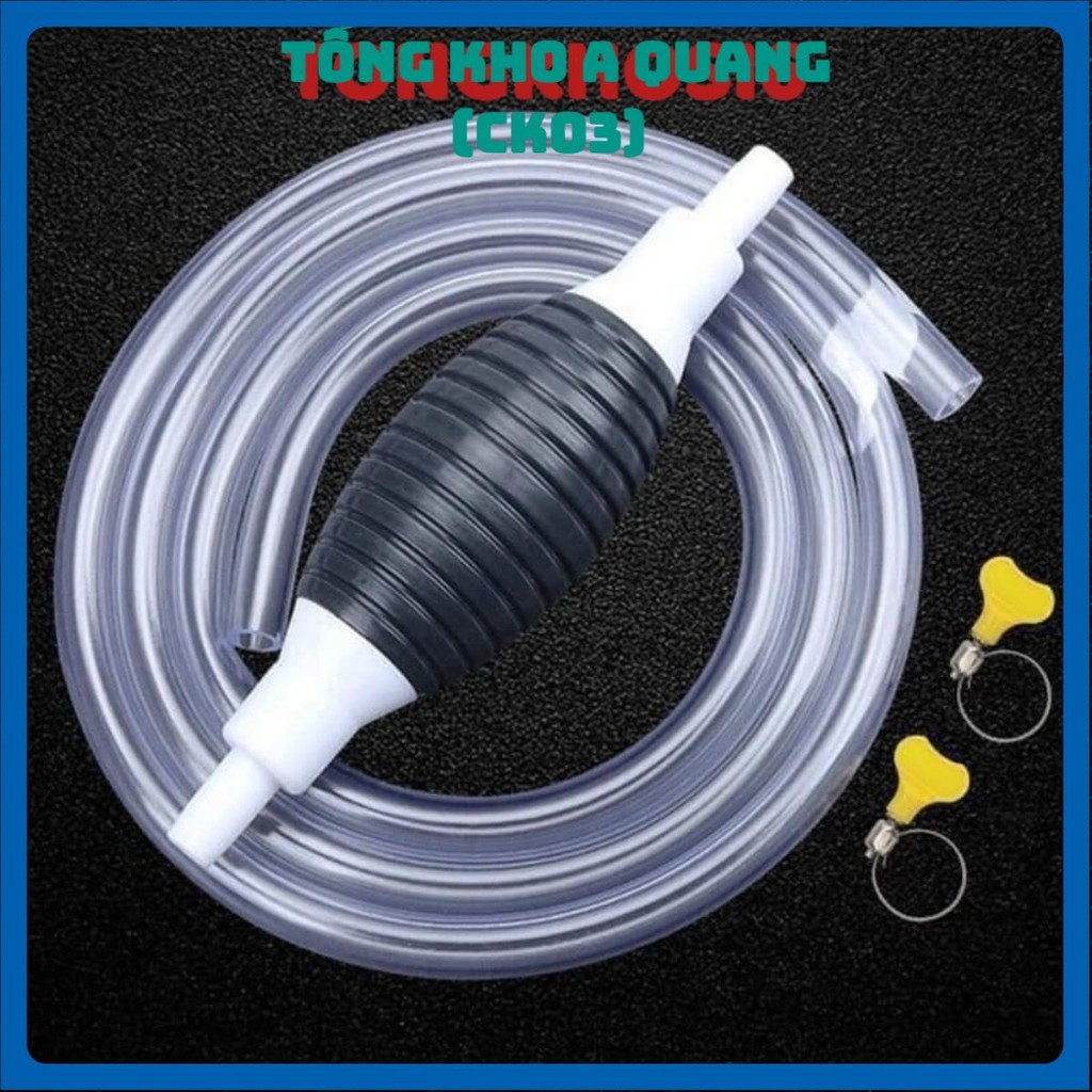 Ống hút xăng dầu chất lỏng bóp tay dài 1m tiện lợi
