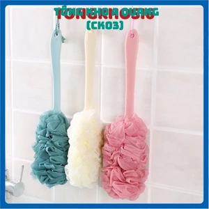 Bàn chải cọ lưng kì lưng cán dài tay cầm tiện lợi bàn chải bông tắm