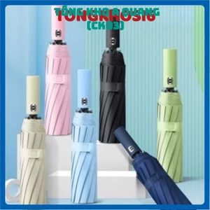 Ô Tự Động Gấp Gọn Đóng Mở 2 Chiều [ Hàng 10 Nan ] Dù che mưa 2 chiều 10 nan mở tự động gấp nhỏ gọn cầm tay