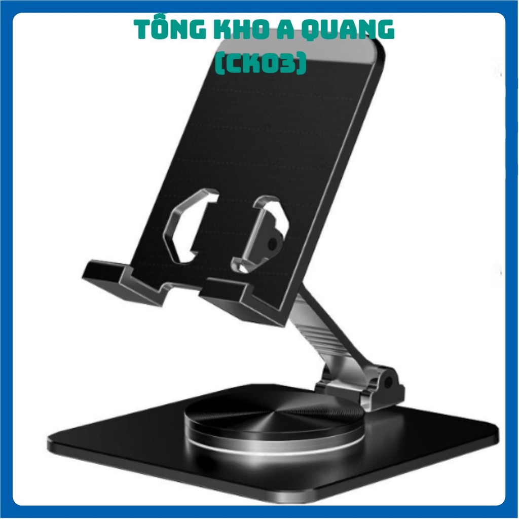 Kệ,  Giá Đỡ Điện Thoại, Ipad, Iphone, Máy Tính Bảng Tablet Hợp Kim Nhôm Chân Xoay 360 Gấp Gọn MÃ 35
