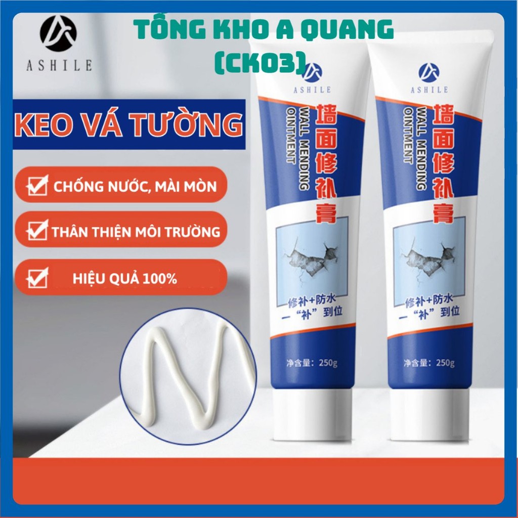 Keo Vá Tường Chống Thấm LKB 250gr- Trám Trét Vết Nứt Khe Hở Tường - Chống Mốc Ẩm Làm Sạch Tường 396