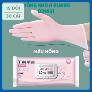 Găng tay cao su, Hộp 30 găng tay làm bếp nấu ăn siêu dai không mùi , TÚI GĂNG TAY NẤU NƯỚNG SIÊU DAI : GANGTAYNAUNUONG78