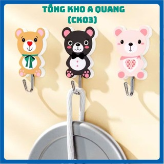 3 Móc Dán Tường Siêu Dính Đa Năng Nhiều Loại,  MÓC DÁN TƯỜNG HOOK - MOCDANTUONGTREODO3