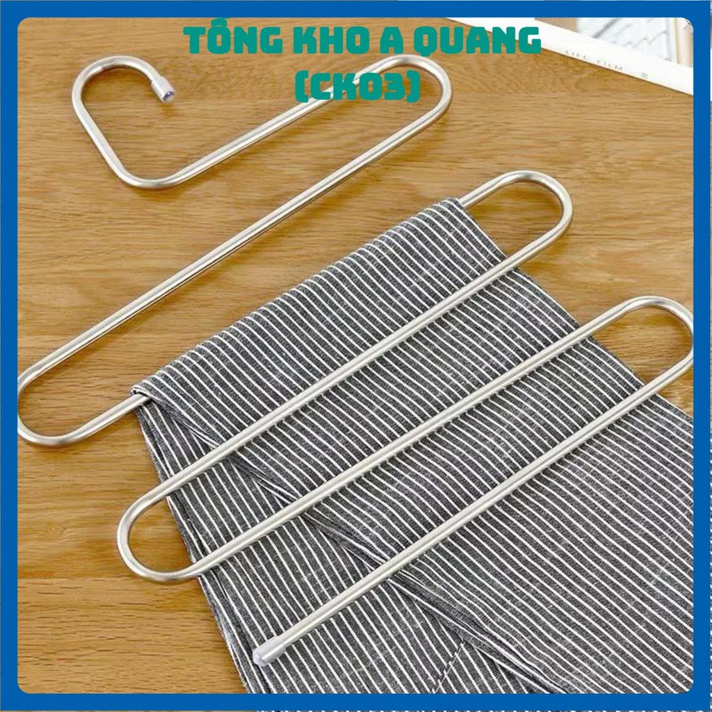 ❌HÀNG INOX XỊN⛔ Móc Inox Treo Quần Áo Và Khăn 5 Tầng - Móc Treo Đồ Đa Năng - MOCTREO5TANG