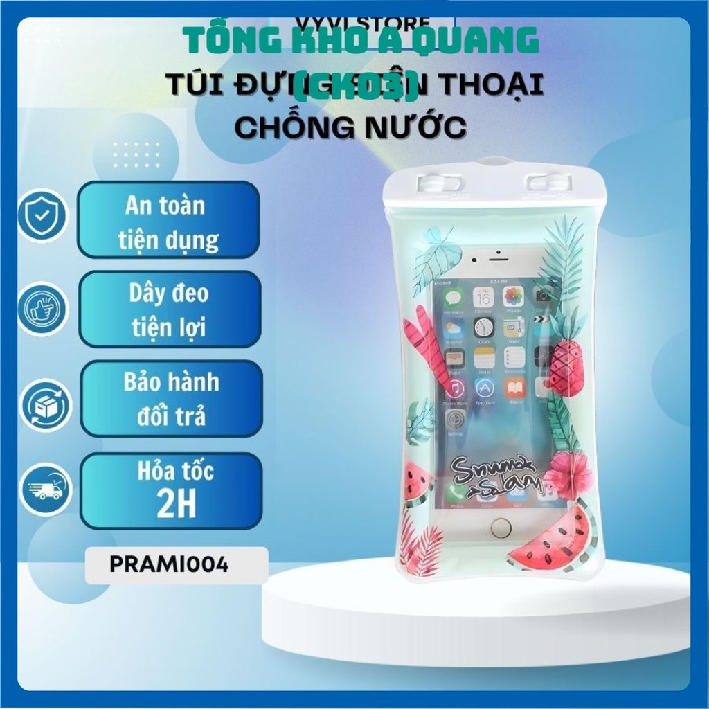 (COMBO 2) Túi Đựng Điện Thoại Chống Nước, Phao Đựng Cho Tất Cả Dòng Điện Thoại, Chống Trầy Có Dây Đeo - tuidungdienthoai