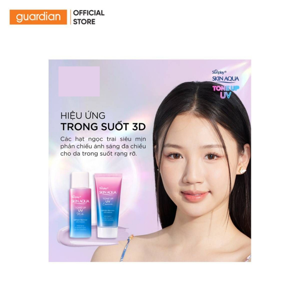 Ảnh Tinh Chất Chống Nắng Sunplay Skin Aqua Tone Up Uv Essence Lavender Spf50+ Pa++++ 50gr 3