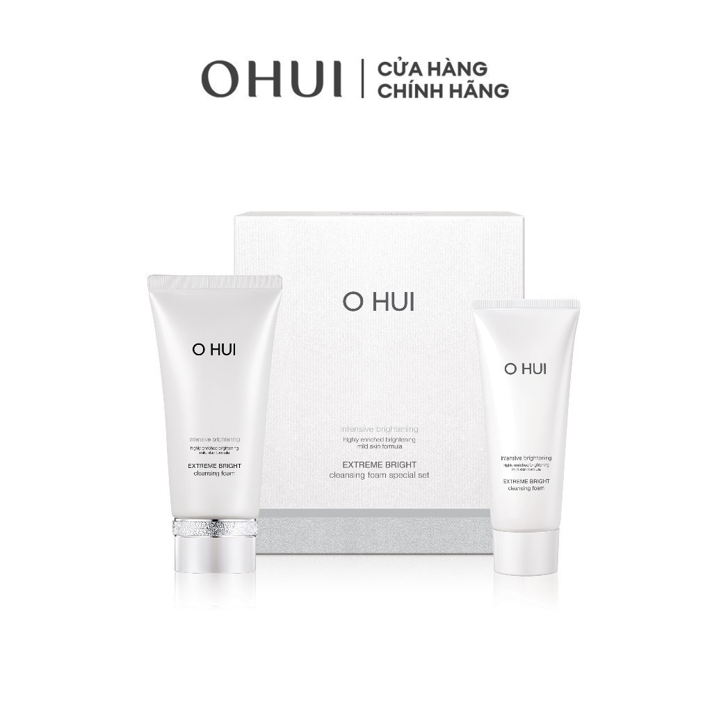 Ảnh Sữa rửa mặt dưỡng trắng OHUI Extreme Bright Cleansing Foam 160ml+100ml 1