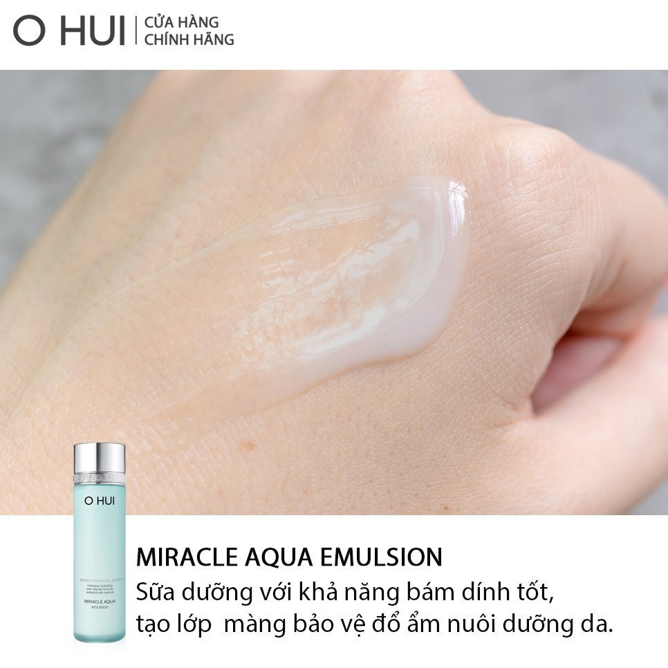 Ảnh [Limited Edition] Bộ cấp nước dưỡng ẩm da sáng toàn diên 6 món OHUI Miracle Aqua Set 400ml 1