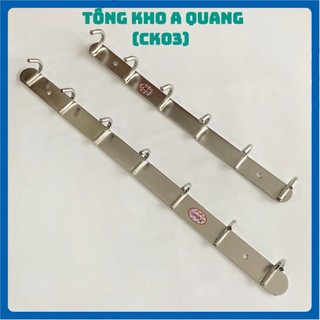 Móc Treo Quần Áo 100% Inox - Móc Treo Nhà Tắm 100% Inox - Mã SP: MOCINOXTREODO6MOC