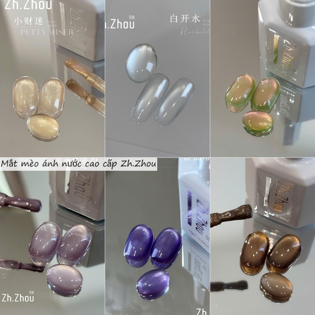 Sơn mắt mèo ánh nước Trắng, mắt mèo ổi đào, mắt mèo ánh trăng, mắt mèo cực quang