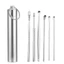 Bộ dụng cụ lấy ráy tai 6 món bằng inox chất lượng cao kèm hộp đựng sang trọng.
