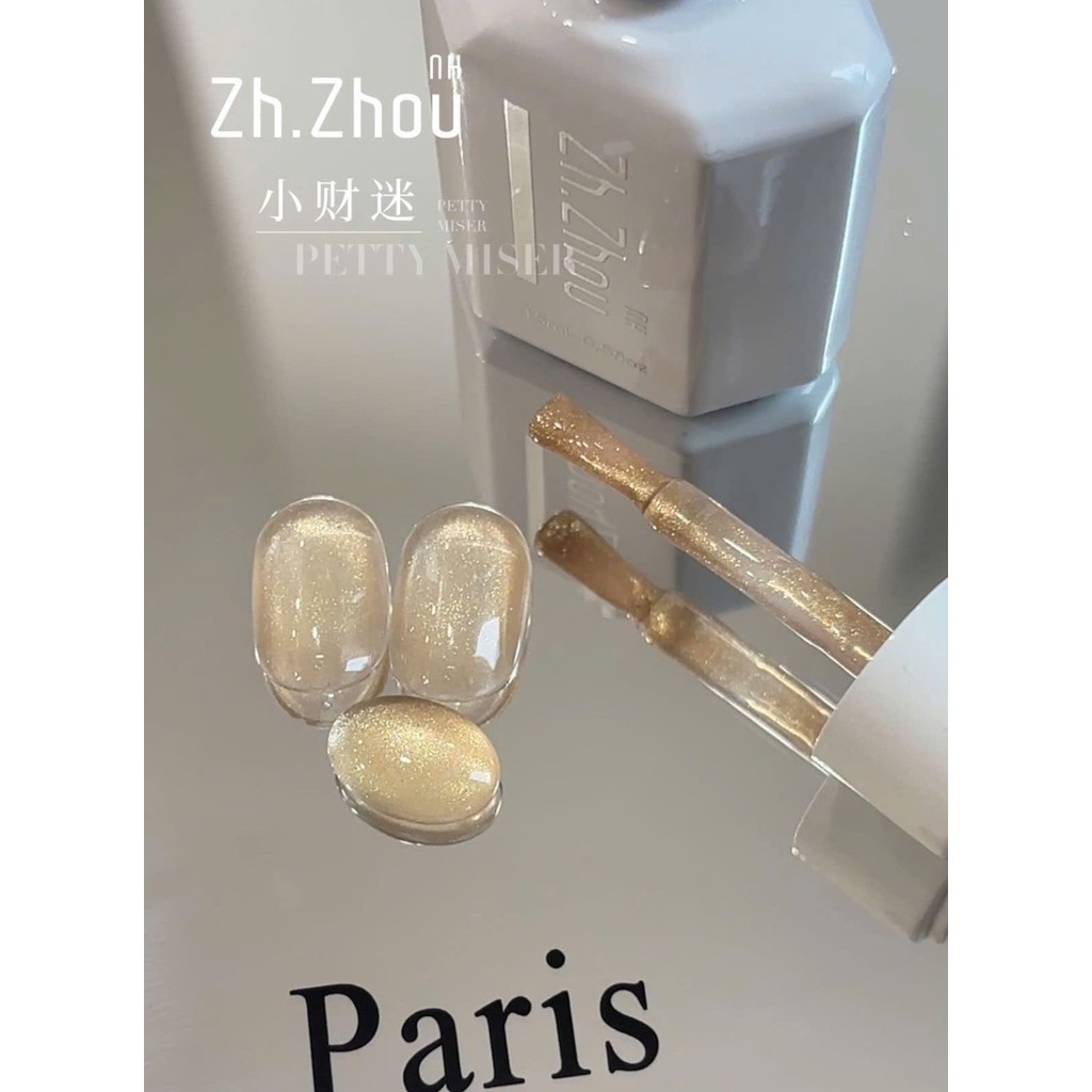 Sơn mắt mèo ánh nước vàng , sơn mắt mèo nền trong,sơn mèo ánh nước nền trong cao cấp Zh.Zhou