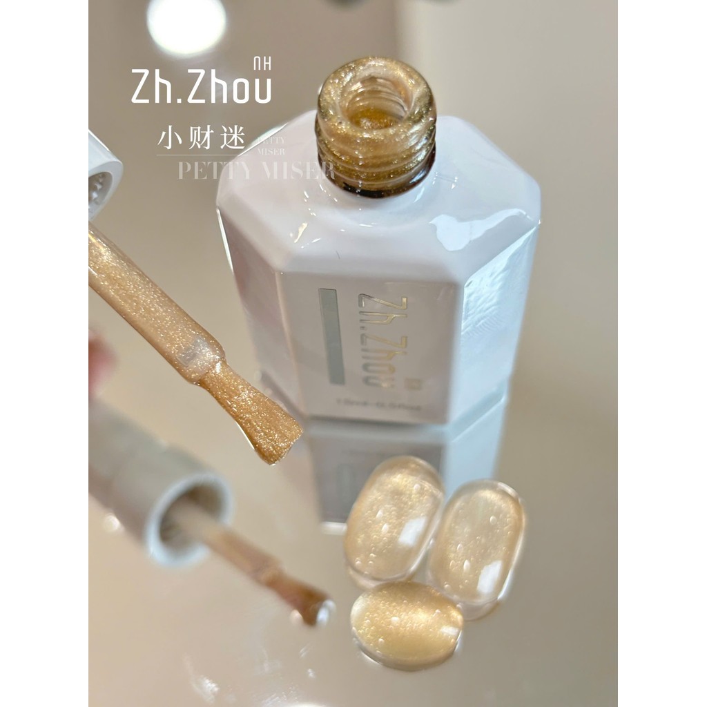 Sơn mắt mèo ánh nước vàng , sơn mắt mèo nền trong,sơn mèo ánh nước nền trong cao cấp Zh.Zhou