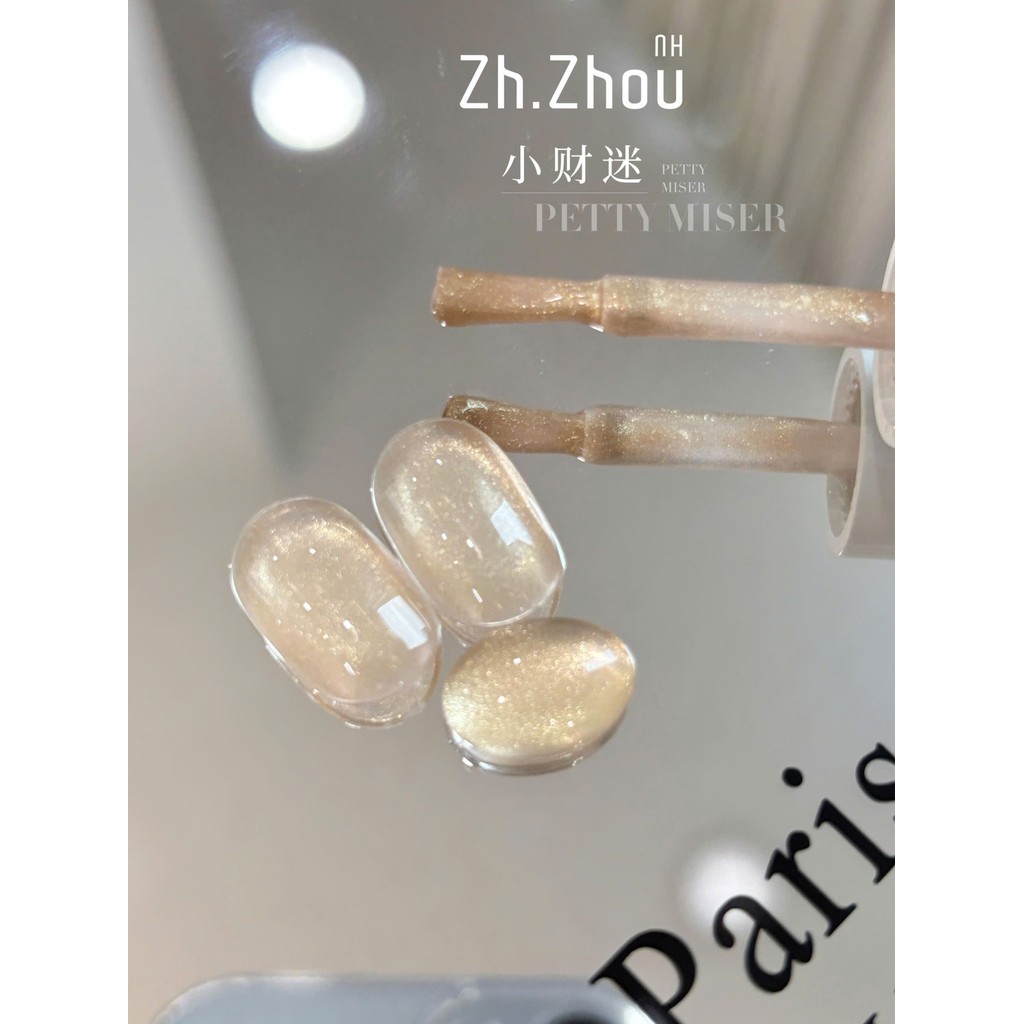 Sơn mắt mèo ánh nước vàng , sơn mắt mèo nền trong,sơn mèo ánh nước nền trong cao cấp Zh.Zhou