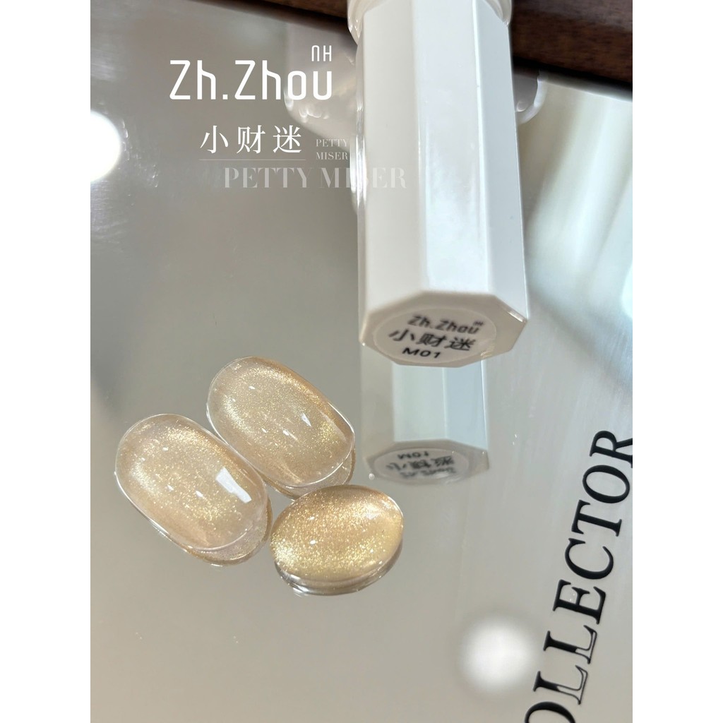 Sơn mắt mèo ánh nước vàng , sơn mắt mèo nền trong,sơn mèo ánh nước nền trong cao cấp Zh.Zhou