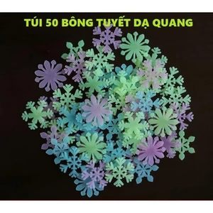 'Bộ 50 Bông Tuyết Phát Quang Đẹp Mắt'