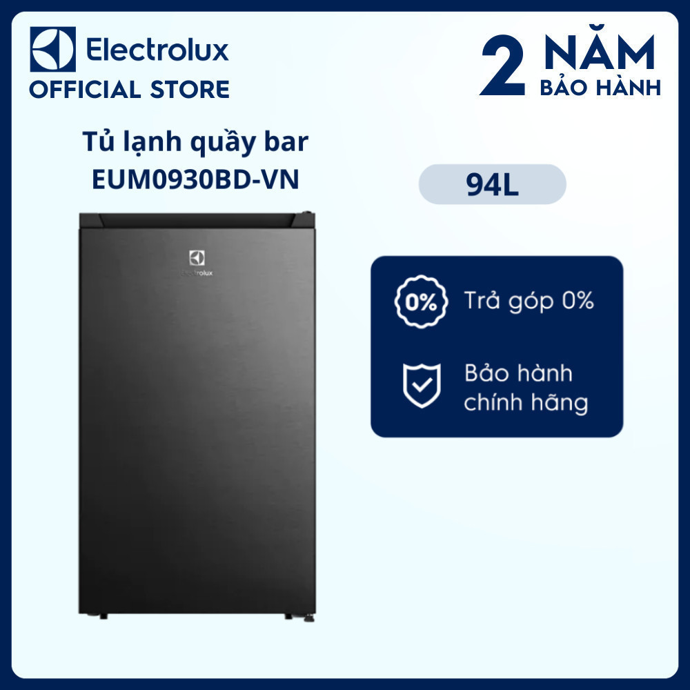 Tủ lạnh mini 94L Electrolux EUM0930BD-VN - đèn LED sáng, tiết kiệm điện, nhỏ gọn