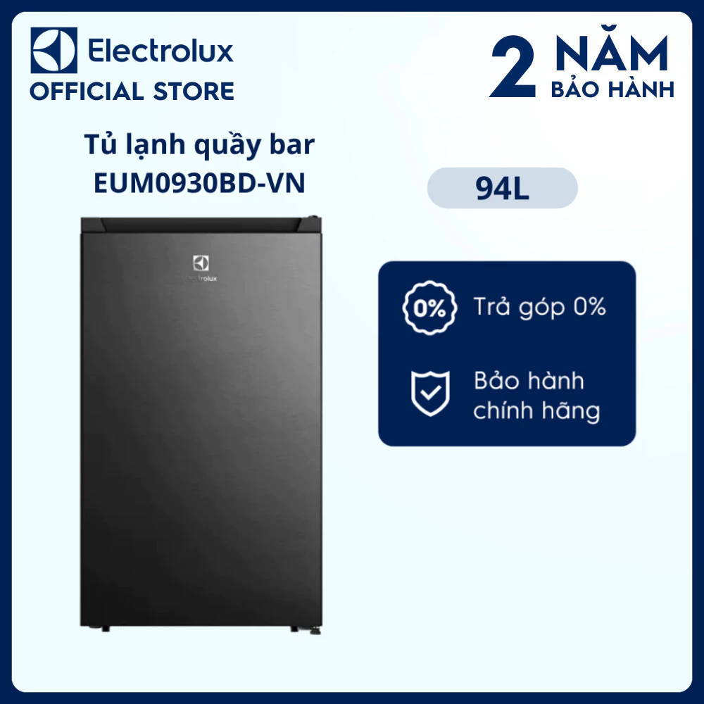 Tủ lạnh mini 94L Electrolux EUM0930BD-VN - Ngăn đá riêng đèn LED sáng, tiết kiệm điện, nhỏ gọn