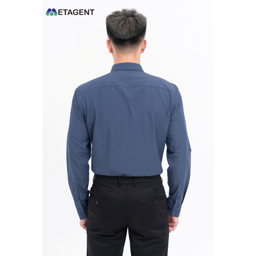 Ảnh Áo sơ mi nam họa tiết kẻ dáng Regular Fit Metagent MS 17E3771 3