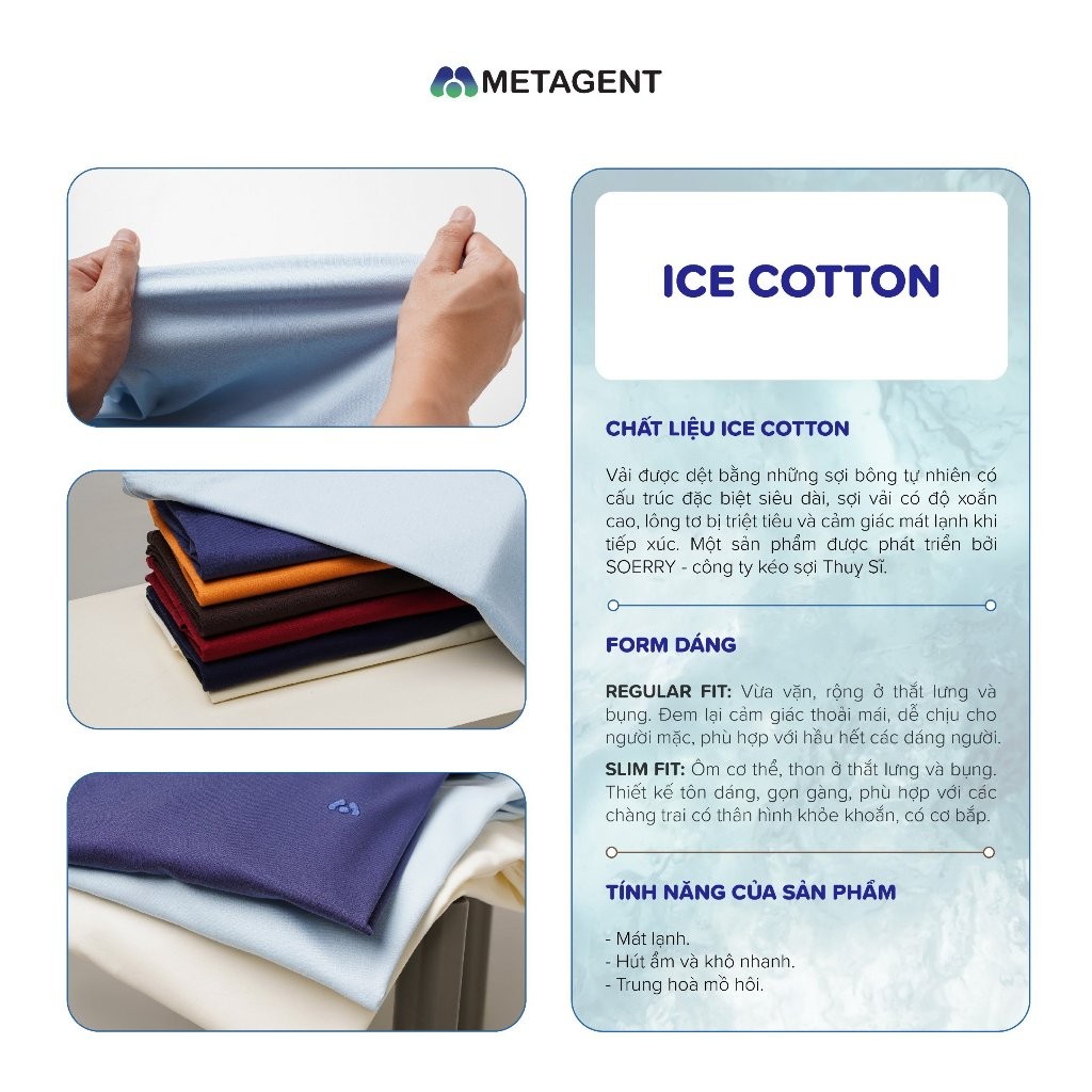 Ảnh Áo thun nam chất liệu ICE COTTON cao cấp Metagent MS 57E3930 1