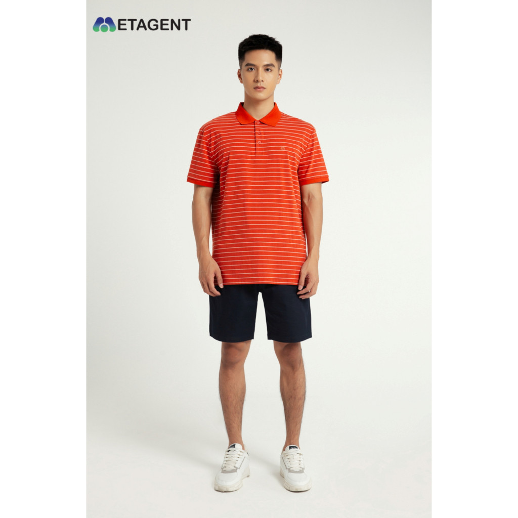 Ảnh Áo Polo nam kẻ ngang dáng Regular Fit Metagent MS 57E3414 1