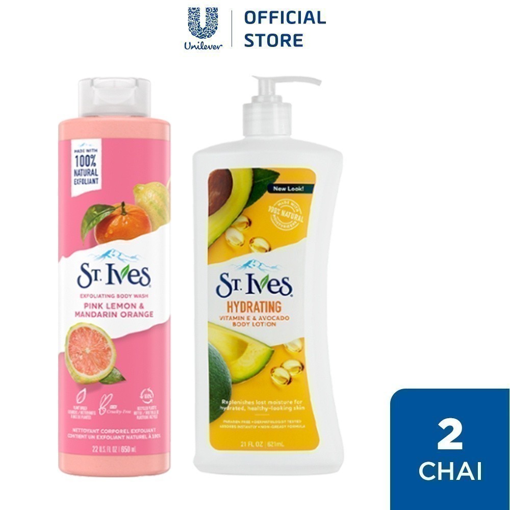 Ảnh Combo Sữa tắm và Sữa dưỡng thể ST.IVES (650ML + 621ML) (Tuỳ chọn) 3