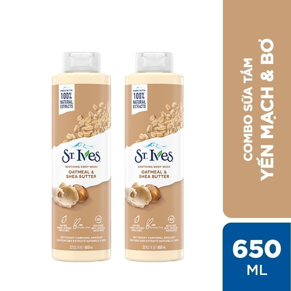 Ảnh Combo 2 sữa tắm ST.IVES 650ml (Tùy chọn mùi) 1