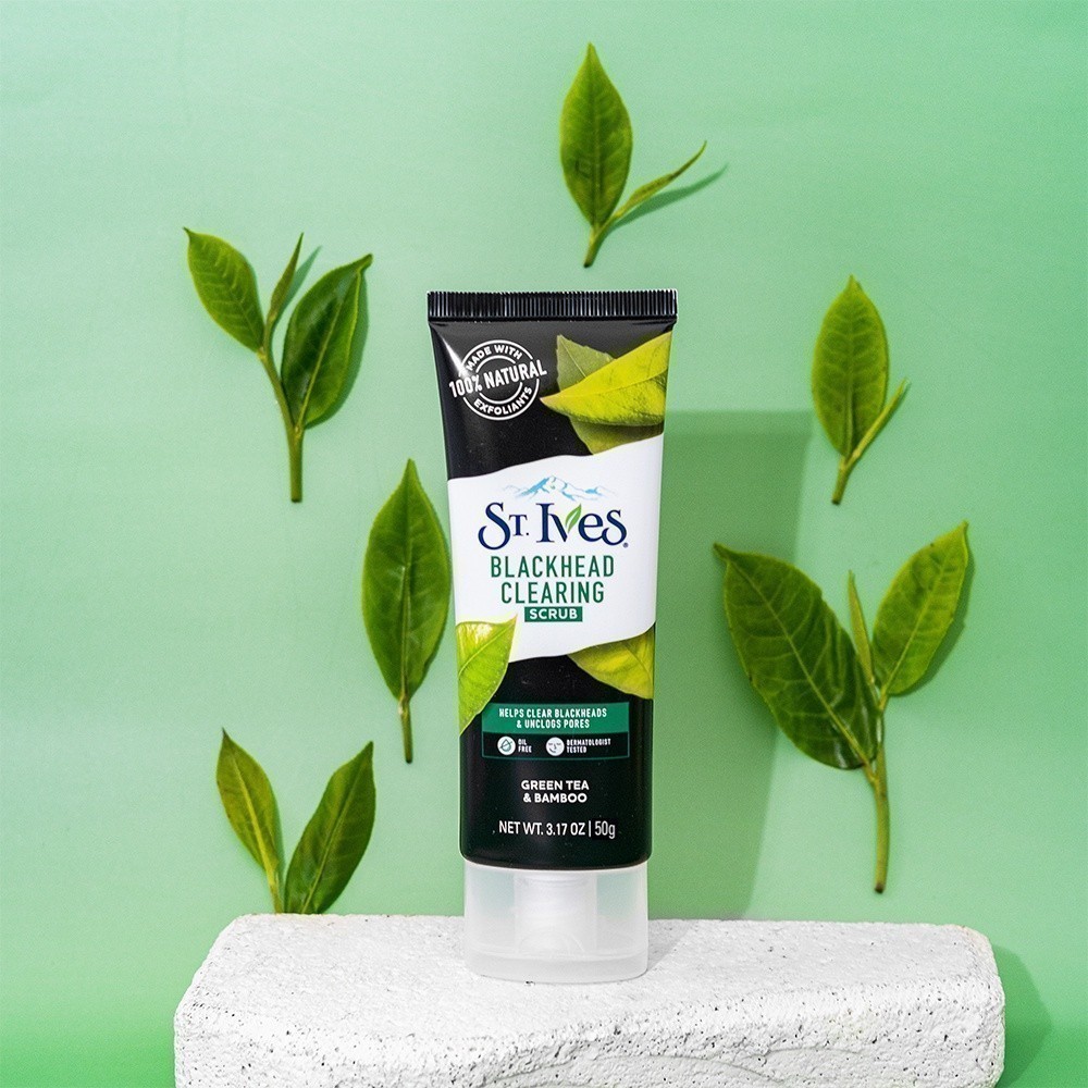 Ảnh [QUÀ TẶNG KHÔNG BÁN] Sữa rửa mặt tẩy tế bào da chết St.Ives chiết xuất Trà xanh & Than Tre 50G 2