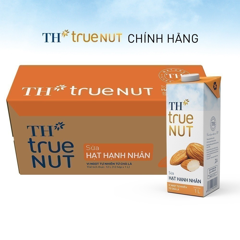 Thùng Sữa Hạt Hạnh Nhân TH true NUT milk 1L (12 Hộp)