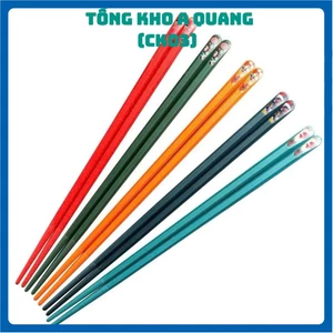 Đũa Ăn Gia Đình Nhiều Màu Nhật Bản - An Toàn Và Kháng Khuẩn