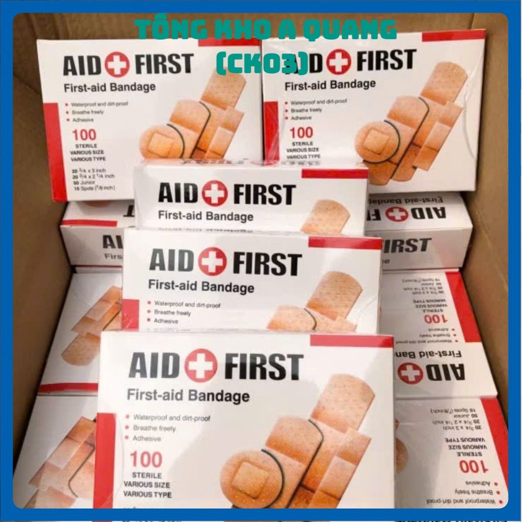 (COMBO 2) Hộp Băng Gâu Chăm Sóc Vết Thương,Miếng Dán Cá Nhân Hỗ Trợ Sát Khuẩn Đạt Chuẩn An Toàn - BĂNG GẠC Y TẾ LOẠI TO