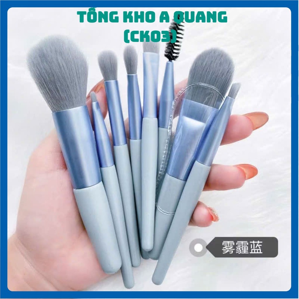 Set Cọ Trang Điểm Chuyên Nghiệp Lông Dày Mịn,Cọ Make Up Đựng Túi Zip Tiện Lợi - CỌ TRANG ĐIỂM LÔNG MỊN THIẾT KẾ CUTE