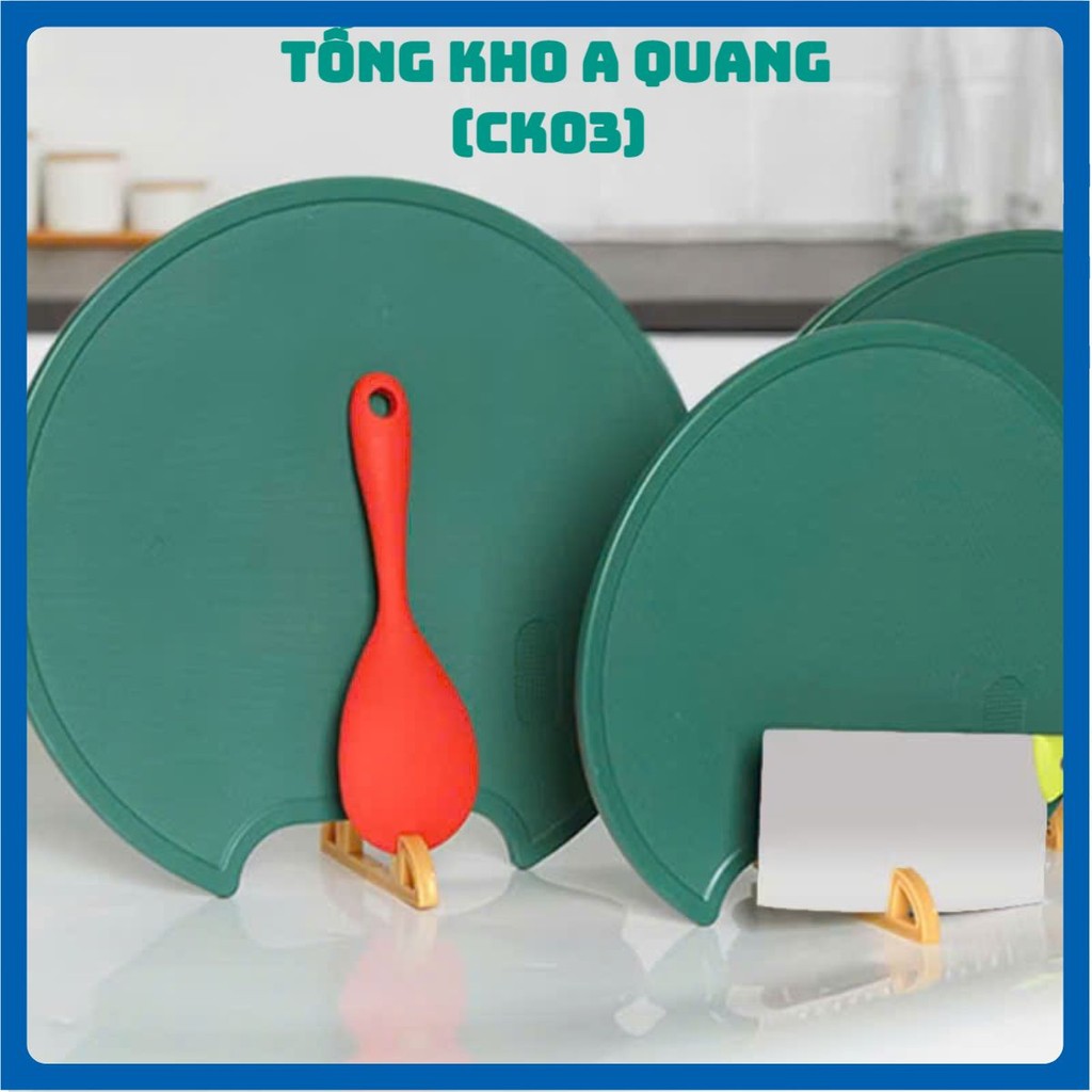 (COMBO 2) Thớt Tròn Xanh Chống Nấm Mốc Không Gây Mùi Hôi,Thớt Nhựa Xanh Pe Cao Cấp - THỚT TRÒN KHÔNG BÁM MÙI AN TOÀN