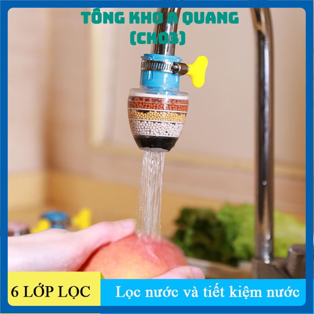 (COMBO 5) Đầu lọc nước trực tiếp tại vòi 6 tầng lọc siêu sạch