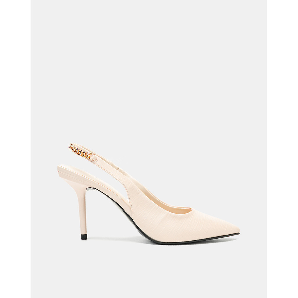 Giày Cao Gót Nữ 9cm Thời Trang JUNO Giày Cao Gót Slingback Phối Xích CG09170