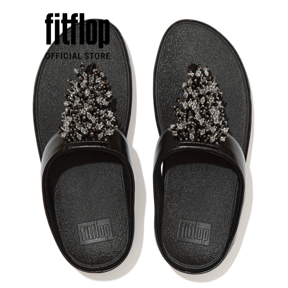 Dép Xỏ Ngón Nữ FitFlop RUMBA - All Black - FL14 - DR7-090