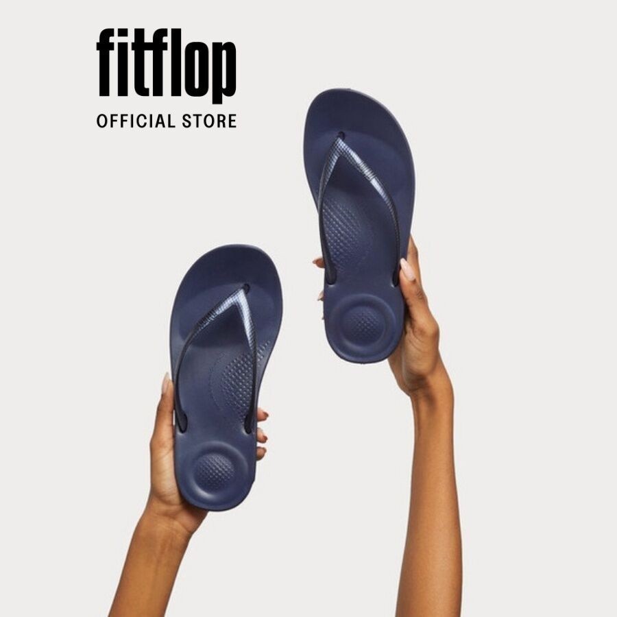 Dép Xỏ Ngón Nữ FitFlop IQUSHION - Midnight Navy - FOF - E54-399